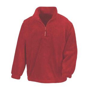 Result Adults Unisex Polartherm Zip Neck Fleece / Red